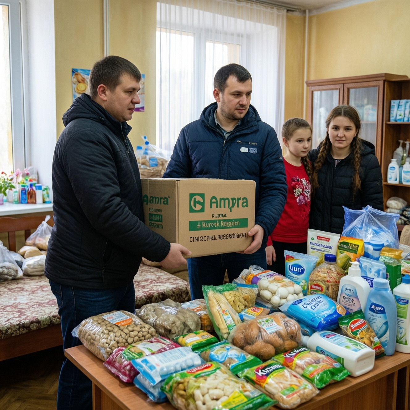 Курянам доставили гуманитарную помощь от жителей Самарской области